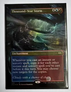 MTG - Thousand-Year Storm - Borderless Foil - Double Masters 2022 - 2X2 - NM+ - Image 1