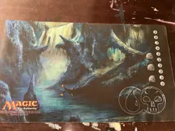 Original Series DROWNED CATACOMB Vintage 2008 PLAYMAT Magic Black And Blue Land - Image 1