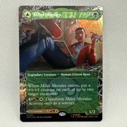 MTG - NM - Miles Morales (0211) (Borderless) Marvel's Spider-Man Foil - Image 1