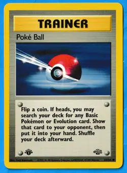 1999 Wizards Pokemon Jungle Edition 1 Non Holo Poke Ball 64/64 NM-MT Condition - Image 1