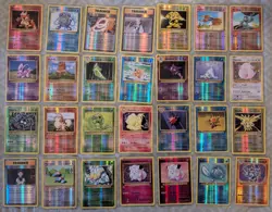 Partially Complete XY Evolutions Set Holo Reverse Holo Pokemon LP Avg Lot 627 - Image 1
