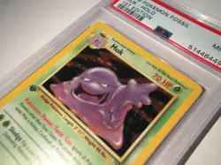 x1 1999 Pokemon Fossil 1st Edition Muk Holo #13 PSA 9 Mint TexasNerdGames - Image 3
