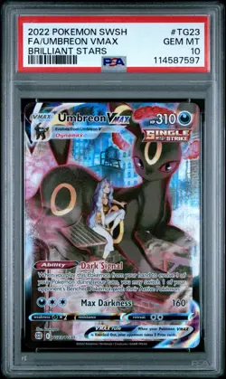 Umbreon VMAX TG23/TG30 Brilliant Stars Pokemon PSA 10 Gem Mint - Image 1