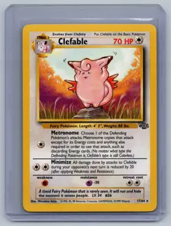 Clefable - Jungle - - Rare - 17/64 - Pokemon - - LP Unlimited - Image 2