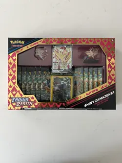 Pokemon TCG Crown Zenith Shiny Zamazenta Premium Figure Collection New Sealed - Image 1