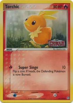 Torchic - 67/108 - Common - Reverse Holo PL/MP, English Pokemon EX Power Keepers - Image 1
