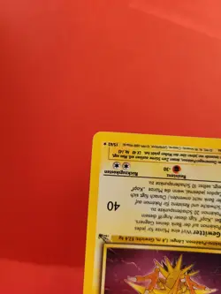 Pokemon Karte/card - Zapdos 15/62 - Fossil Holo - SWIRL - 1. EDITION - Near Mint - Image 4