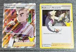 Pokemon TCG Professor's Research Full Art & Standard Cards Celebrations 25th - Image 1