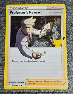 Pokemon TCG Professor's Research Full Art & Standard Cards Celebrations 25th - Image 4