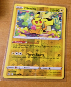 POKEMON ORIGINE PERDUE FRANCAISE CARD REVERSE CARTE PIKACHU 052/196 FR NM - Image 1