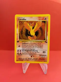 Pokemon Karte/card - Lavados 12/62 - Fossil Holo- 1. Edition Swirl - Excellent - Image 1