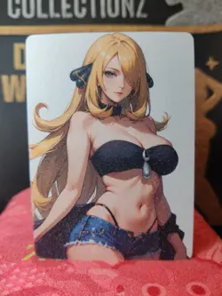 Cynthia - Double-Sided Sexy Waifu Anime Card Premium Frosted Finish - Image 5