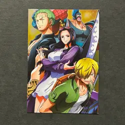 M640 Nico Robin Zoro Sanji Gold Holo One Piece Movie Stampede Wafer Card - Image 1