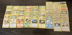 Pokemon Complete Unlimited Non Holo Neo Genesis Set 20-111 Cards Mostly LP - Image 1