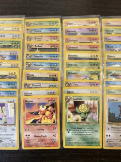 Pokemon Complete Unlimited Non Holo Neo Genesis Set 20-111 Cards Mostly LP - Image 3