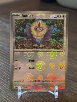 Rufflet Poke ball Pattern Holo SV: Black Bolt 077/086 Pokemon Card (English) - Image 1