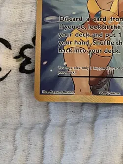 Pokemon XY Evolutions Misty's Determination Full Art Holo Card 108/108 Damaged - Image 2