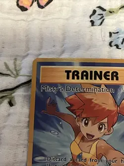 Pokemon XY Evolutions Misty's Determination Full Art Holo Card 108/108 Damaged - Image 5