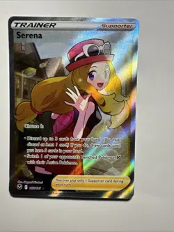 Pokemon TCG Serena Full Art Silver Tempest Holo Ultra Rare Card 193/195 MINT - Image 1