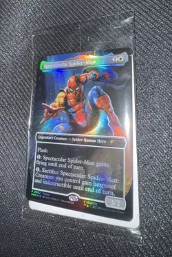 Magic The Gathering Spectacular Spider Man Foil Promo Card Marvel Legends P 0002 - Image 1