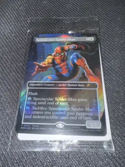 Magic The Gathering Spectacular Spider Man Foil Promo Card Marvel Legends P 0002 - Image 2