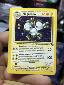 Magneton 11/62 Fossil 1999 Holo Rare WOTC Pokemon Card TCG - Image 3