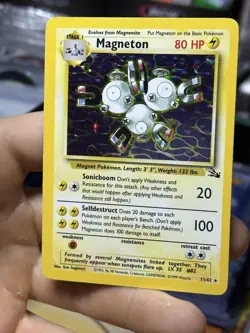 Magneton 11/62 Fossil 1999 Holo Rare WOTC Pokemon Card TCG - Image 4