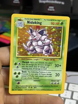 #5 Nidoking 11/102 Base Set 1999 Holo Rare WOTC Pokemon Card TCG - Image 3