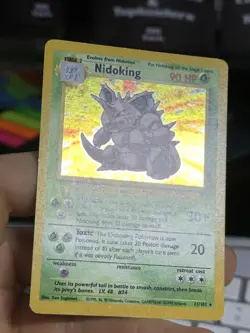 #5 Nidoking 11/102 Base Set 1999 Holo Rare WOTC Pokemon Card TCG - Image 5