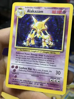 Alakazam 1/102 Base Set 1999 Holo Rare WOTC Pokemon Card TCG - Image 3