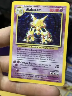 Alakazam 1/102 Base Set 1999 Holo Rare WOTC Pokemon Card TCG - Image 4