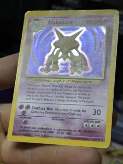 Alakazam 1/102 Base Set 1999 Holo Rare WOTC Pokemon Card TCG - Image 5