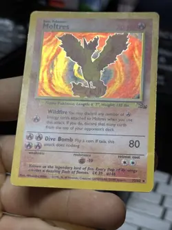 #2 Moltres 12/62 Fossil 1999 Holo Rare WOTC Pokemon Card TCG - Image 5