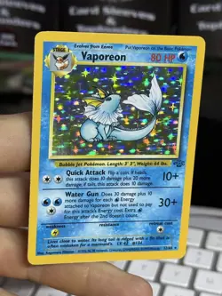 #2 Vaporeon 12/64 Jungle 1999 WOTC Holo Rare Pokemon Card TCG - Image 3
