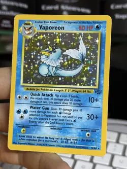 #2 Vaporeon 12/64 Jungle 1999 WOTC Holo Rare Pokemon Card TCG - Image 4