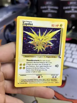 #6 Zapdos 15/62 Fossil 1999 Holo Rare CORRECTED ERROR WOTC Pokemon Card TCG - Image 4