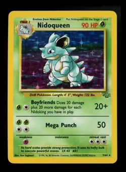 #3 Nidoqueen 7/64 Jungle 1999 Holo Rare WOTC Pokemon Card TCG - Image 1