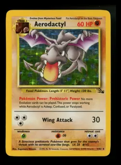 #2 Aerodactyl 1/62 Fossil 1999 Holo Rare WOTC Pokemon Card TCG - Image 1