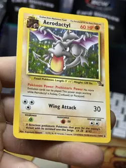 #2 Aerodactyl 1/62 Fossil 1999 Holo Rare WOTC Pokemon Card TCG - Image 4