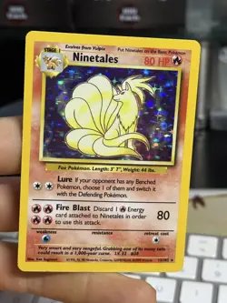 Ninetales 12/102 Base Set 1999 Holo Rare WOTC Pokemon Card TCG - Image 3