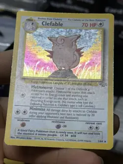 #3 Clefable 1/64 Jungle 1999 Holo Rare WOTC Pokemon Card TCG - Image 5