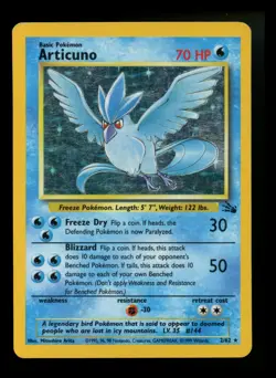 #5 Articuno 2/62 Fossil 1999 Holo Rare WOTC Pokemon Card TCG - Image 1