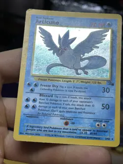 #5 Articuno 2/62 Fossil 1999 Holo Rare WOTC Pokemon Card TCG - Image 5