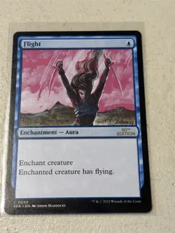 mtg Flight, 30th Anniversary edition black lotus card back, unplayed - Image 1