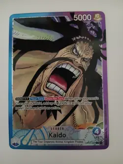 Kaido One Piece TCG OP01-061 AAL Alternative Art Leader Romance Dawn Card - Image 1