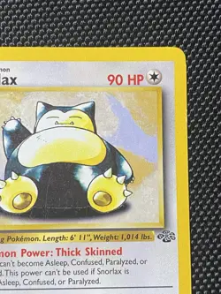 1999 Snorlax 27/64 Non Holo Jungle Set Rare Pokemon Card LP - Image 3