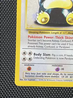 1999 Snorlax 27/64 Non Holo Jungle Set Rare Pokemon Card LP - Image 5