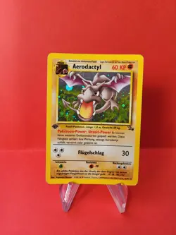 Pokemon Karte/card - Aerodactyl 1/64 - Fossil Holo - 1. Edition - Excellent+ - Image 1