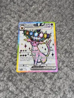Pokemon TCG Espeon EX Prismatic Evolutions Card Promo 175 Mint Condition - Image 1