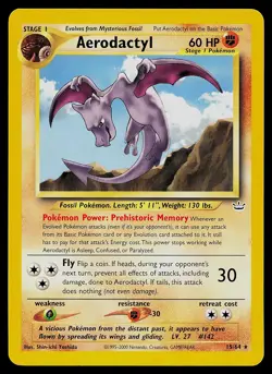 Pokemon Card - Aerodactyl Neo Revelation 15/64 Rare Non Holo - Image 1